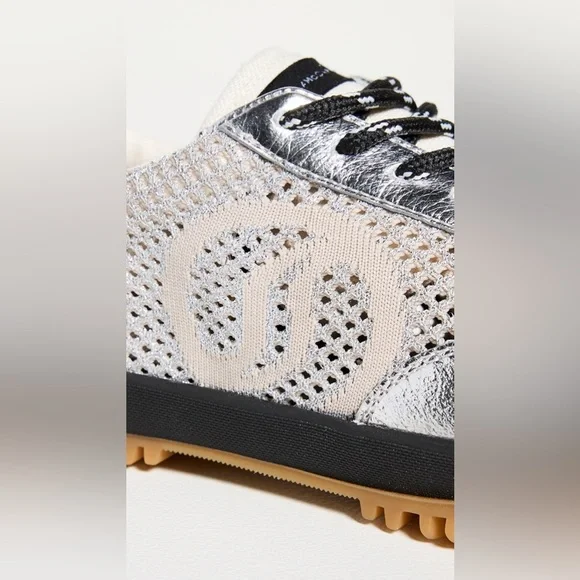 Stella McCartney S-Wave Sport Mesh Silver Sneakers Size 35 EU NIB - Picture 4 of 5